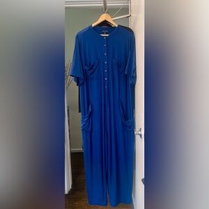 Universal Standard royal blue jumpsuit. M. As is- from sample sale.